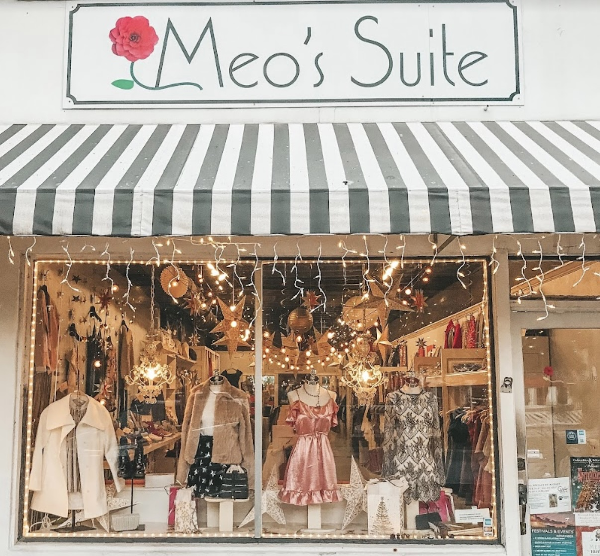 Meo's suite storefront